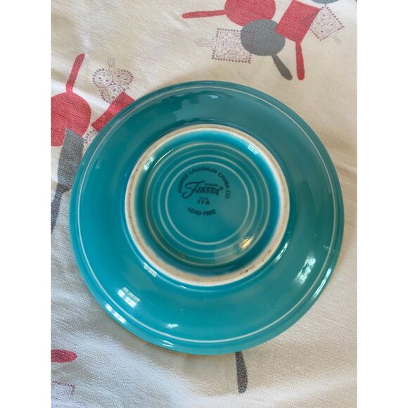 Fiestaware Turquoise Classic 7 ¾ oz Tea Cup & Saucer Set - Picture 5 of 8